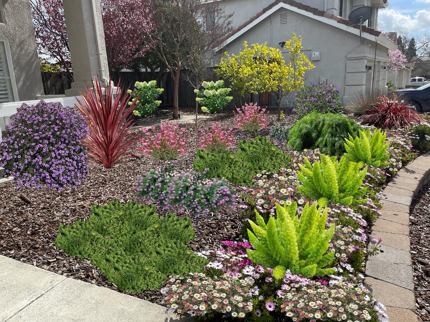 Beautiful garden designed by Tina